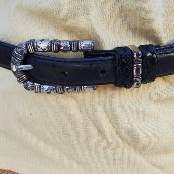 Brighton black leather belt - Picture 8 of 8